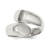 Sterling Silver Round Overlapping Ring - shirin-diamonds