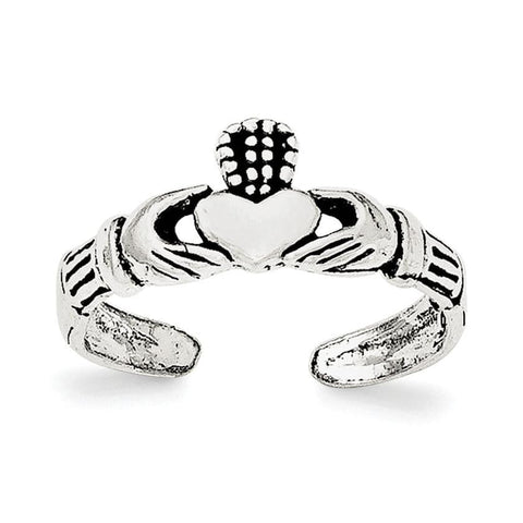 Sterling Silver Claddagh Toe Ring - shirin-diamonds