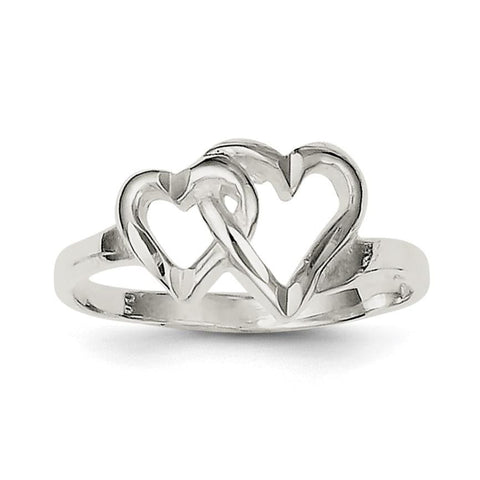 Sterling Silver Heart Ring - shirin-diamonds