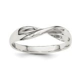 Sterling Silver Polished Twist Ring - shirin-diamonds