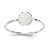 Sterling Silver Polished Circle Ring - shirin-diamonds