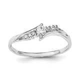 Sterling Silver Rhodium-plated and CZ Ring - shirin-diamonds