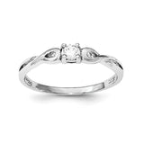 Sterling Silver Rhodium-plated and CZ Ring - shirin-diamonds