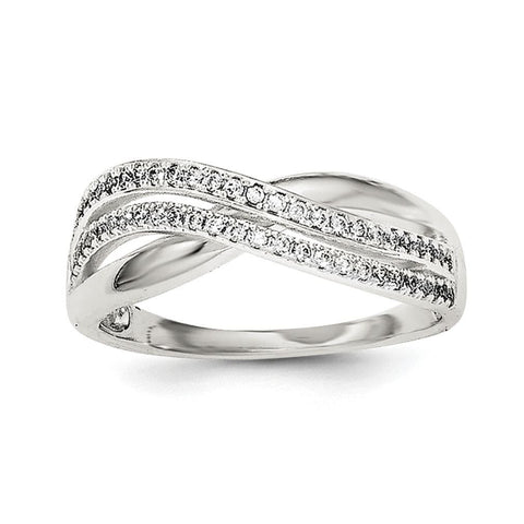 Sterling Silver and CZ Ring - shirin-diamonds