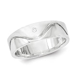 Sterling Silver Polished CZ Ring - shirin-diamonds