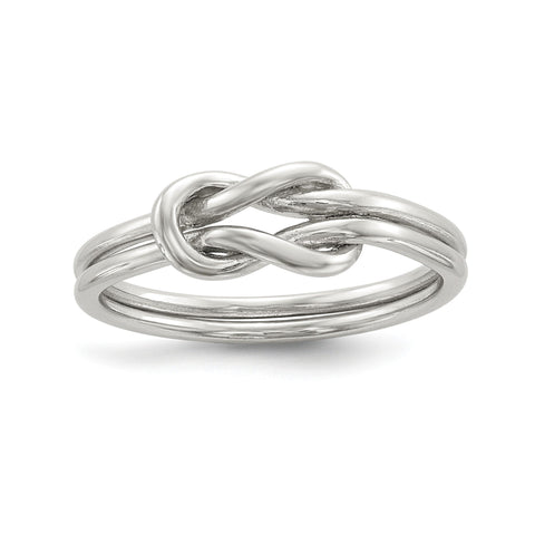 Sterling Silver Love Knot Ring - shirin-diamonds