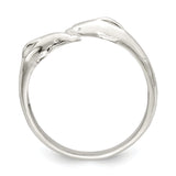 Sterling Silver Polished Dolphin Toe Ring