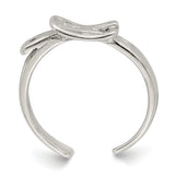 Sterling Silver Antiqued Buckle Toe Ring