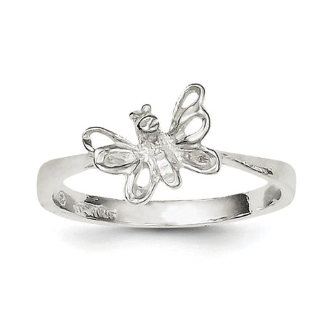 Sterling Silver Butterfly Ring - shirin-diamonds