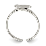 Sterling Silver Heart Lock & Key Toe Ring