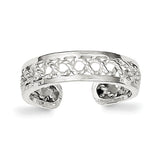 Sterling Silver Solid Toe Ring - shirin-diamonds