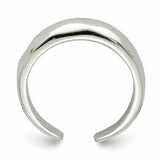 Sterling Silver Solid Polished Domed Toe Ring
