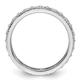 Sterling Silver Stackable Expressions Polished Fleur De Lis Ring