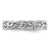 Sterling Silver Stackable Expressions Polished Ring