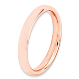 Sterling Silver Stackable Expressions Pink-plated Polished Ring