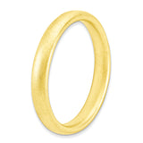 Sterling Silver Stackable Expressions Gold-plated Satin Ring