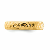 Sterling Silver Stackable Expressions Gold-plated Ring QSK286