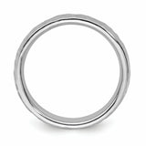 Sterling Silver Stackable Expressions Rhodium Ring QSK287
