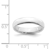 Sterling Silver Stackable Expressions Rhodium Polished Ring QSK291