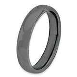 Sterling Silver Stackable Expressions Black-plated Polished Ring QSK293