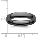Sterling Silver Stackable Expressions Black-plated Polished Ring QSK293