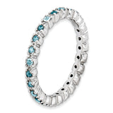 Sterling Silver Stackable Expressions Blue Topaz Ring