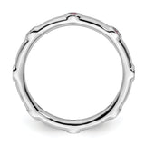Sterling Silver Stackable Expressions Rhodolite Garnet Ring