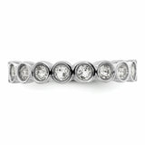 Sterling Silver Stackable Expressions White Topaz Ring