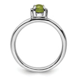 Sterling Silver Stackable Expressions Polished Peridot Ring