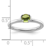 Sterling Silver Stackable Expressions Polished Peridot Ring