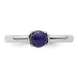 Sterling Silver Stackable Expressions Polished Blue Lapis Ring