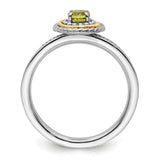 Sterling Silver & 14k Stackable Expressions Sterling Silver Peridot Ring