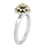 Sterling Silver Stackable Expressions Calendula Ring