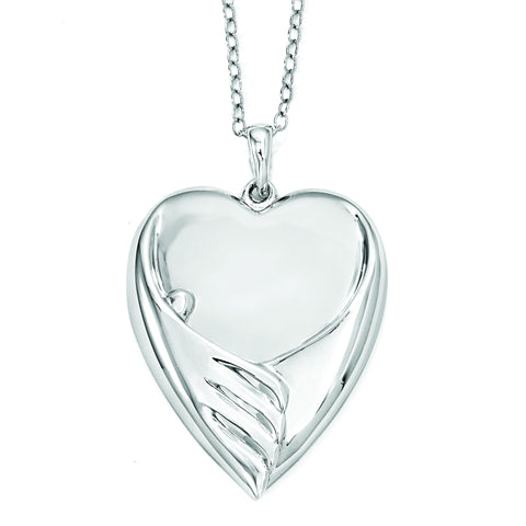Sterling Silver Forever My Baby 18in. Necklace QSX569 - shirin-diamonds