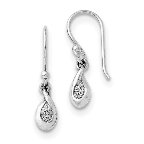 SS White Ice Diamond Earrings QW292 - shirin-diamonds
