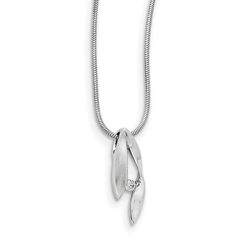 SS White Ice Diamond Necklace QW295 - shirin-diamonds