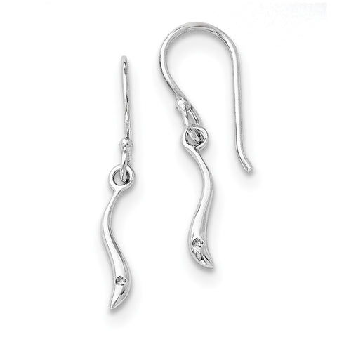 SS White Ice Swirl Diamond Shepherd Hook Earrings QW321 - shirin-diamonds