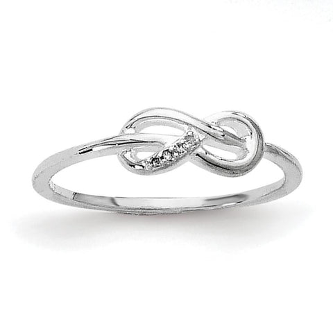 SS White Ice Infinity Diamond Ring - shirin-diamonds