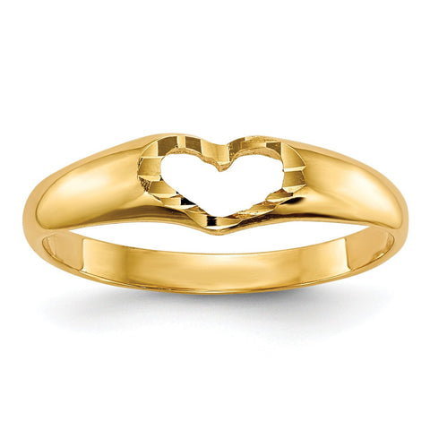 14k Children's Heart Ring - shirin-diamonds