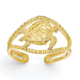 14k Turtle Toe Ring - shirin-diamonds