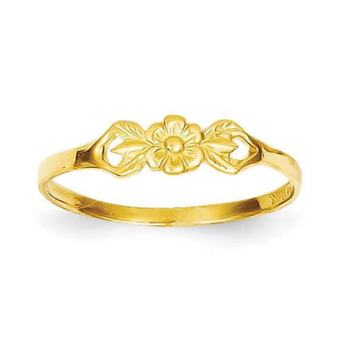 14K Flower Baby Ring - shirin-diamonds