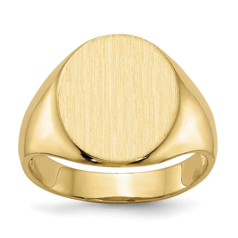 14k Men's Signet Ring RS133 - shirin-diamonds