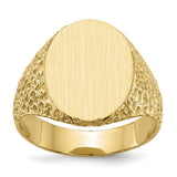 14k Men's Signet Ring RS152 - shirin-diamonds