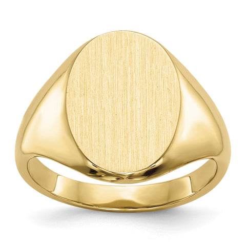 14k Signet Ring RS182 - shirin-diamonds