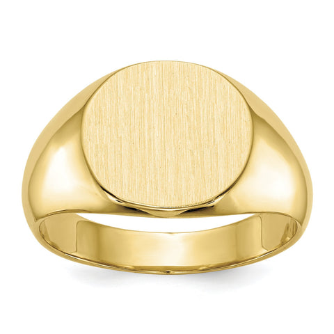 14k Men's Signet Ring RS279 - shirin-diamonds