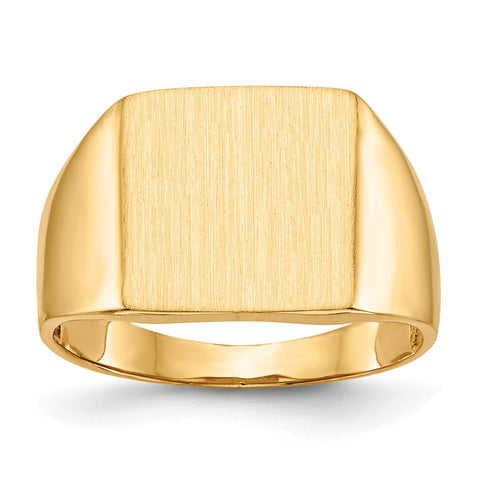 14k Men's Signet Ring RS365 - shirin-diamonds