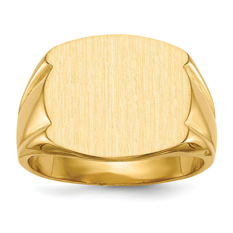 14k Men's Signet Ring RS486 - shirin-diamonds