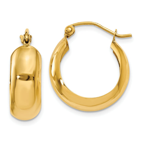 14K Hoop Earrings S1165 - shirin-diamonds