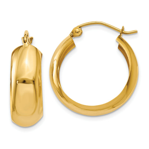 14K Hoop Earrings S1167 - shirin-diamonds
