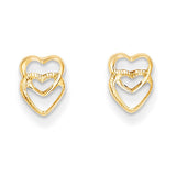 14k Madi K Hearts Post Earrings SE2035 - shirin-diamonds